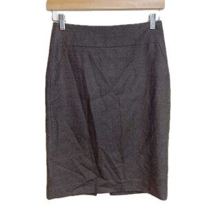 Banana Republic  Sexy Back Zip Pencil Skirt Wool Size 0